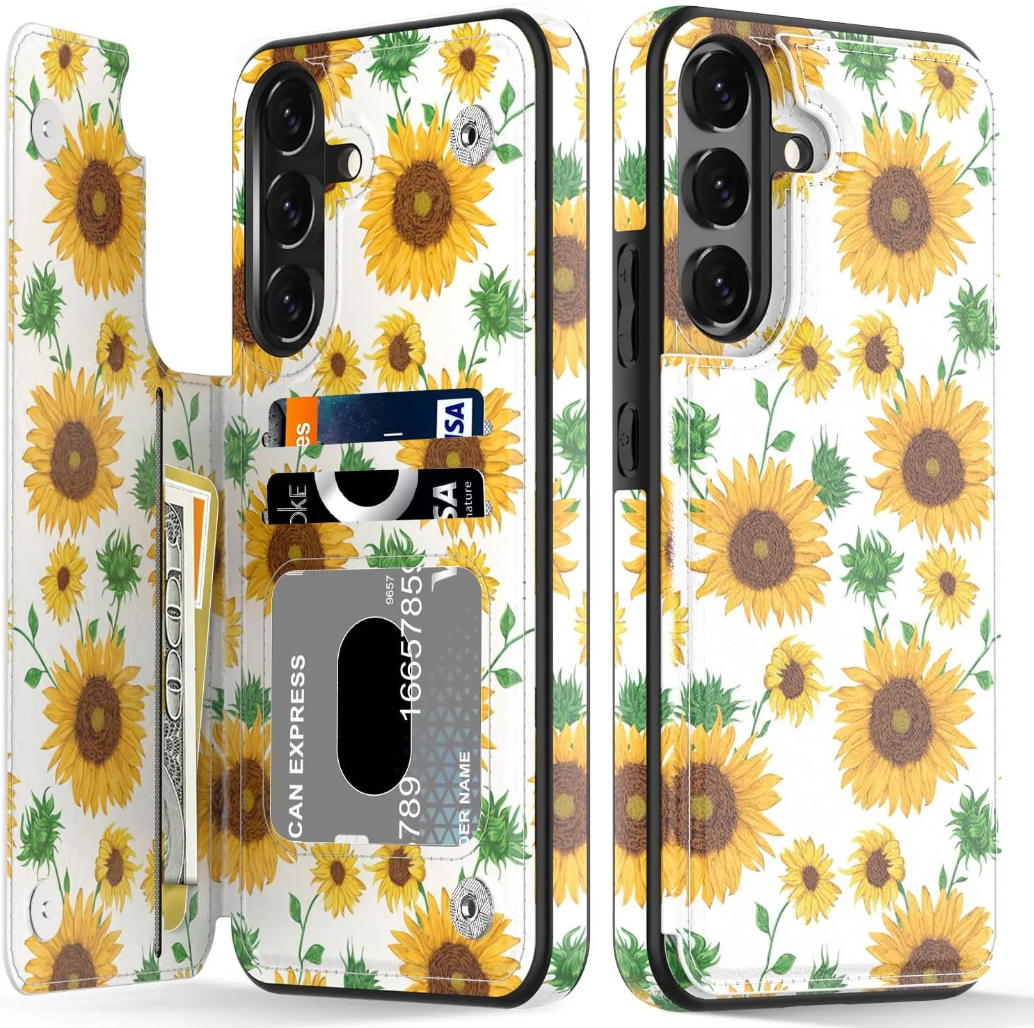 Samsung Galaxy S24 Ultra Fashionable Flower Designs Protective Phone Case