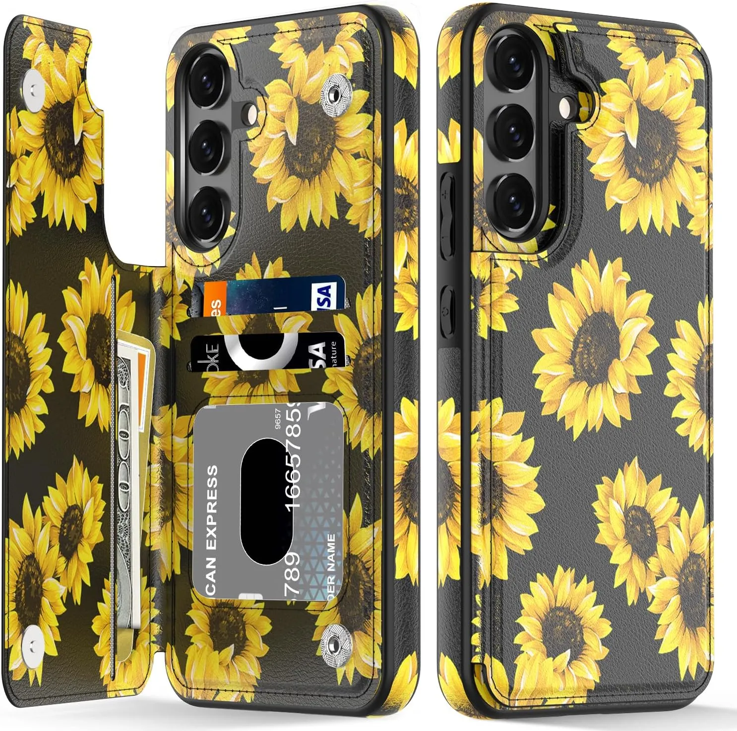 Samsung Galaxy S24 Ultra Fashionable Flower Designs Protective Phone Case