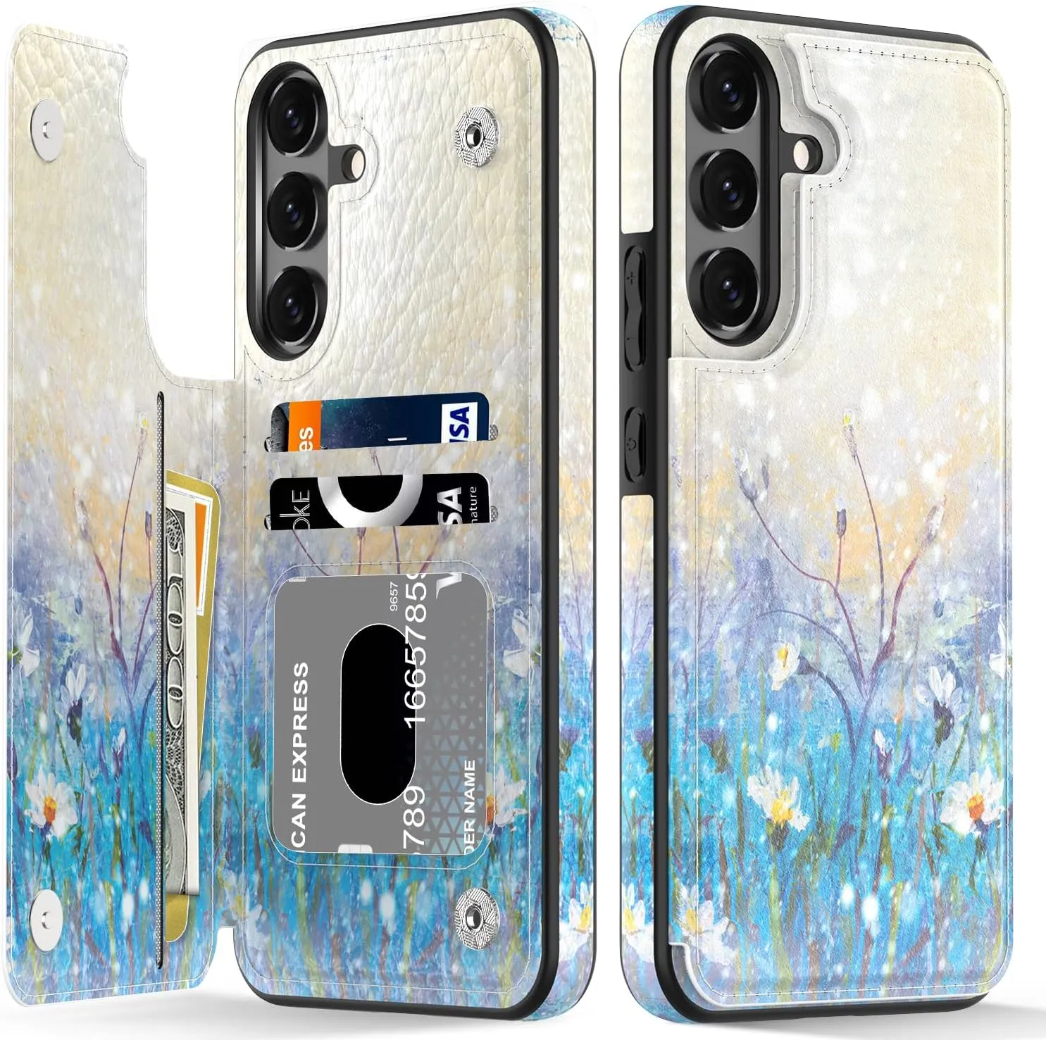 Samsung Galaxy S24 Ultra Fashionable Flower Designs Protective Phone Case