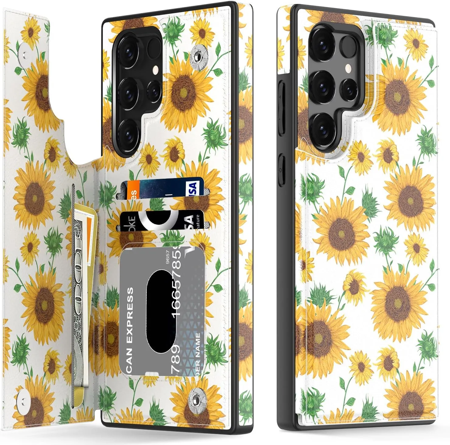 Samsung Galaxy S24 Ultra Fashionable Flower Designs Protective Phone Case