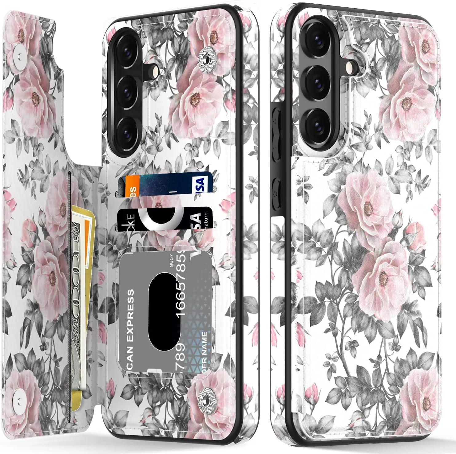 Samsung Galaxy S24 Ultra Fashionable Flower Designs Protective Phone Case