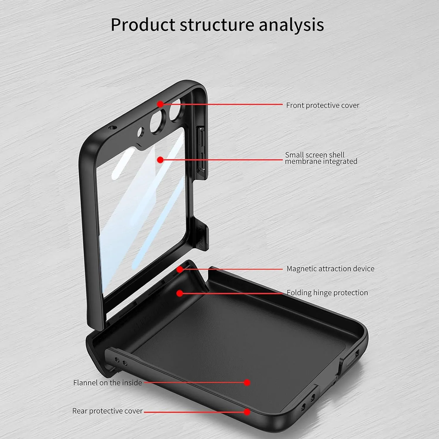 Samsung Galaxy Z Flip 5 Case Hinge Screen Protector Protective Cover