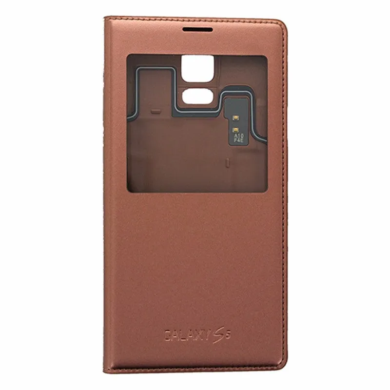 Samsung S-View Flip Cover Case for Samsung Galaxy S5 Rose Gold