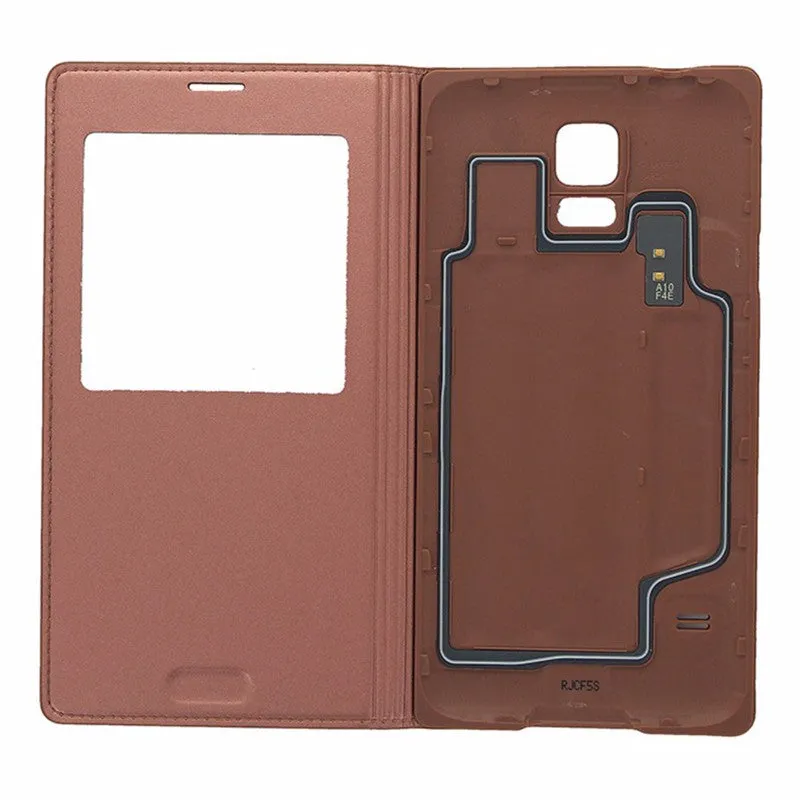 Samsung S-View Flip Cover Case for Samsung Galaxy S5 Rose Gold