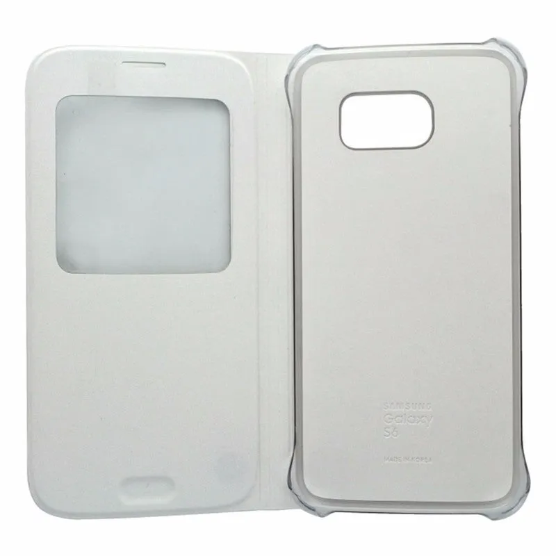 Samsung S-View Flip Cover Case for Samsung Galaxy S6 White