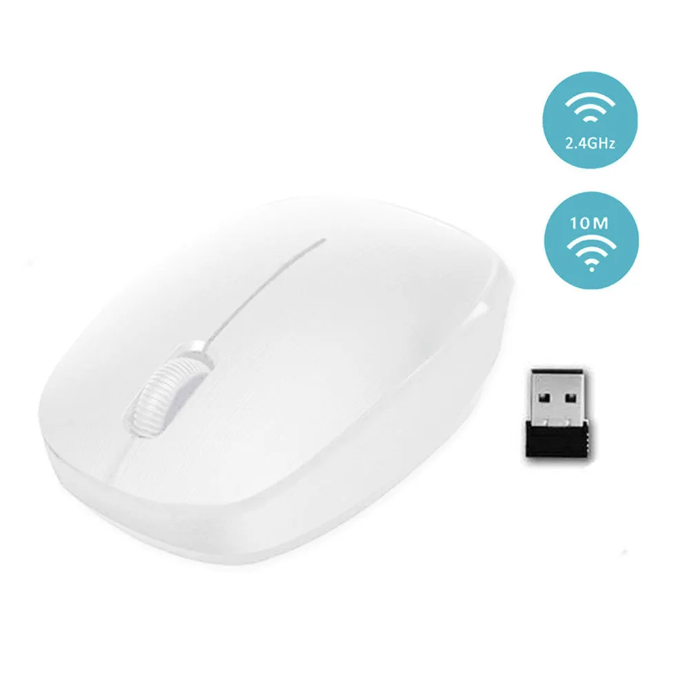 Sansai Ergonomic 2.4GHz Wireless Optical Mouse (White)