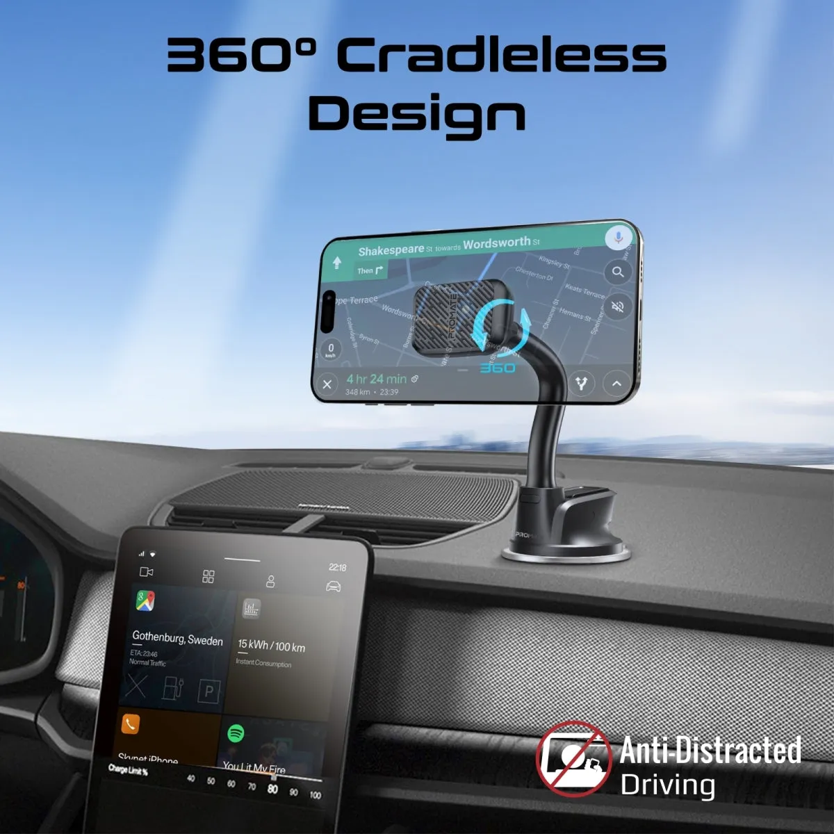 SecureGrip™ Gooseneck Magnetic Smartphone Mount