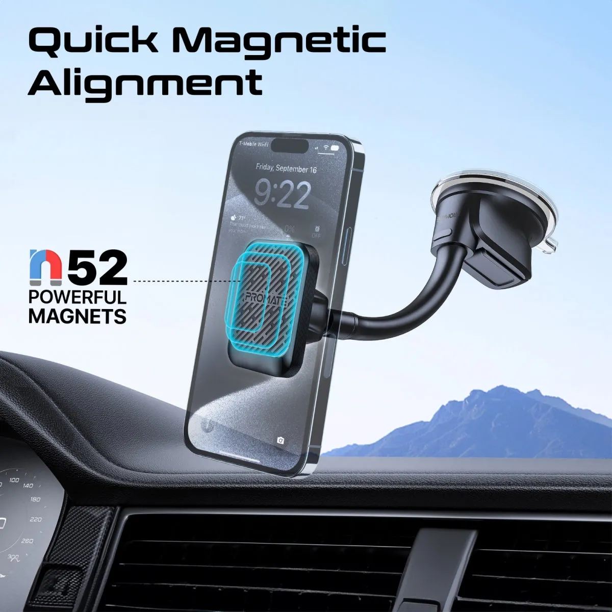 SecureGrip™ Gooseneck Magnetic Smartphone Mount