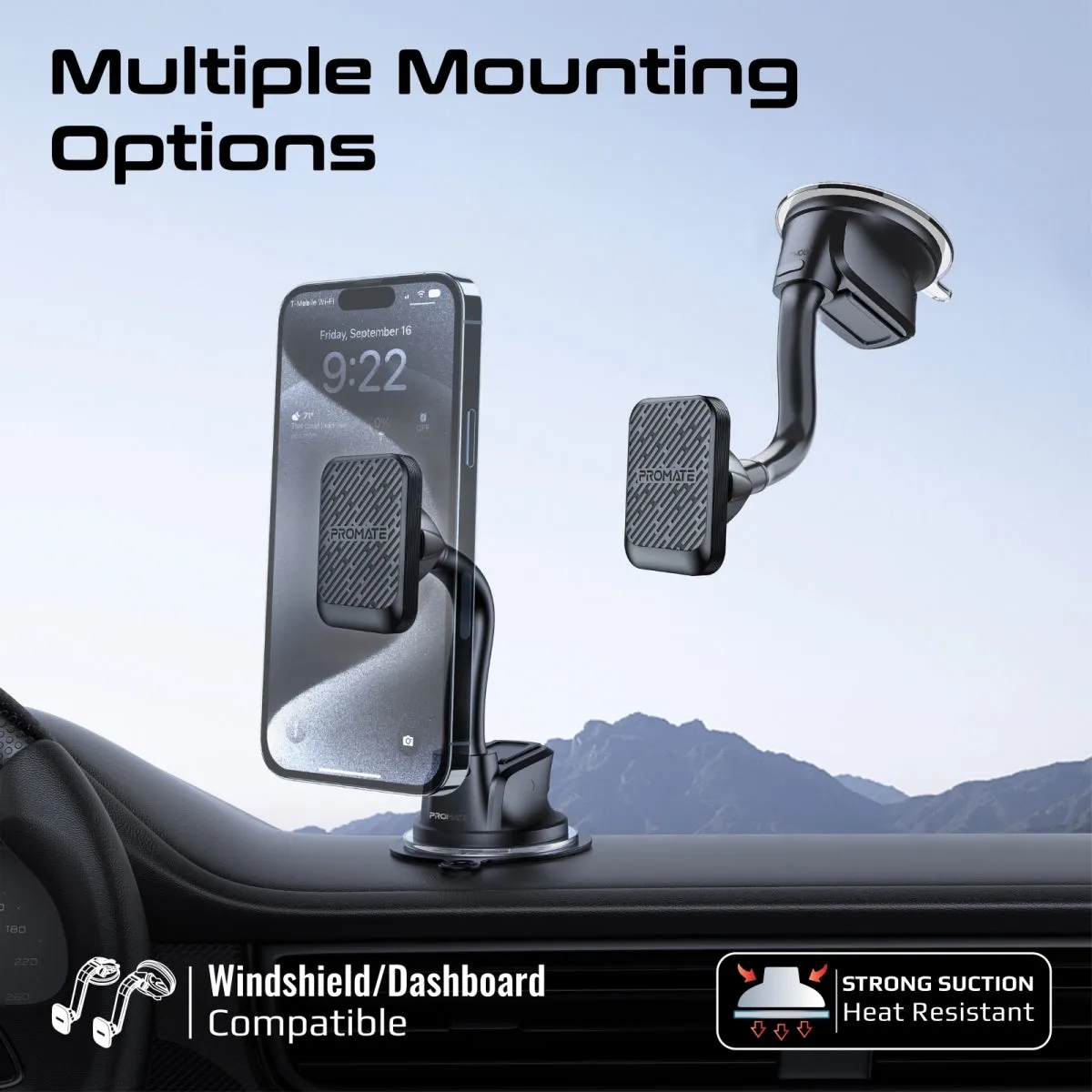 SecureGrip™ Gooseneck Magnetic Smartphone Mount