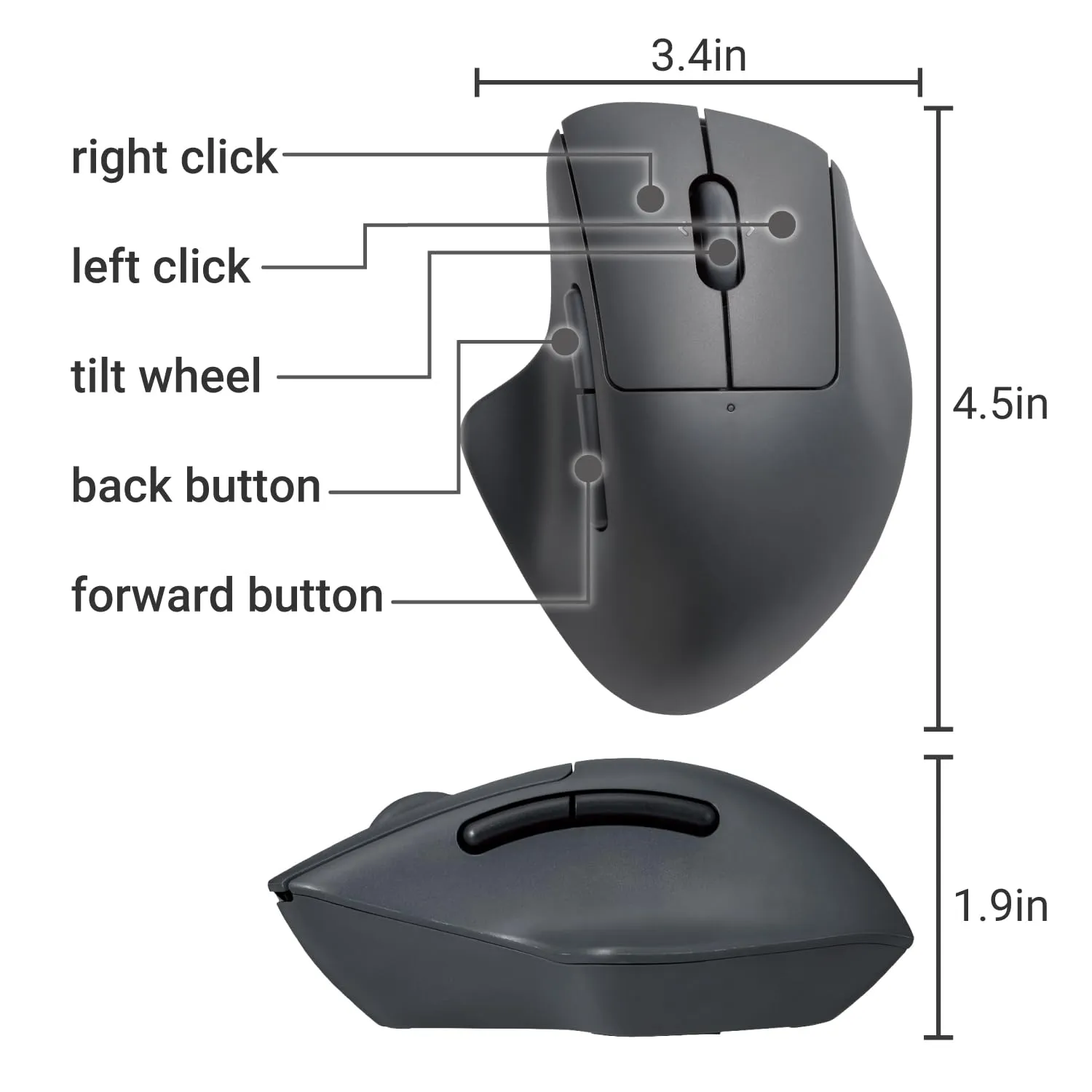 SHELLPHA Silent Bluetooth Mouse