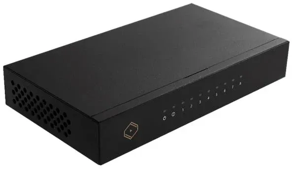 Silent Angel Bonn-N8 High End 8-ports netwerkswitch voor audio verbetering