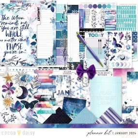 Silent Moon Planner Kit - Choose your insert January 2024