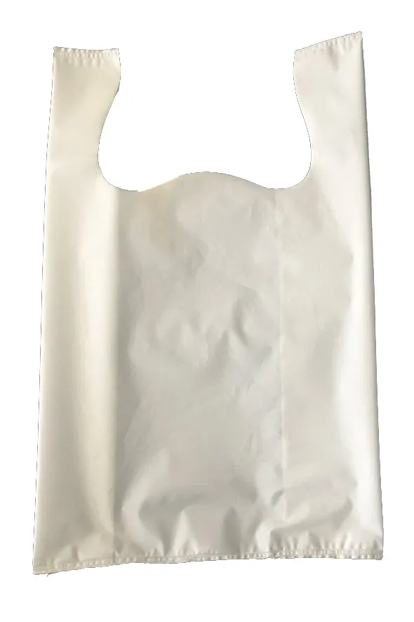 Silent Props Plastic Convenience Store Bag (White, Black Beige)