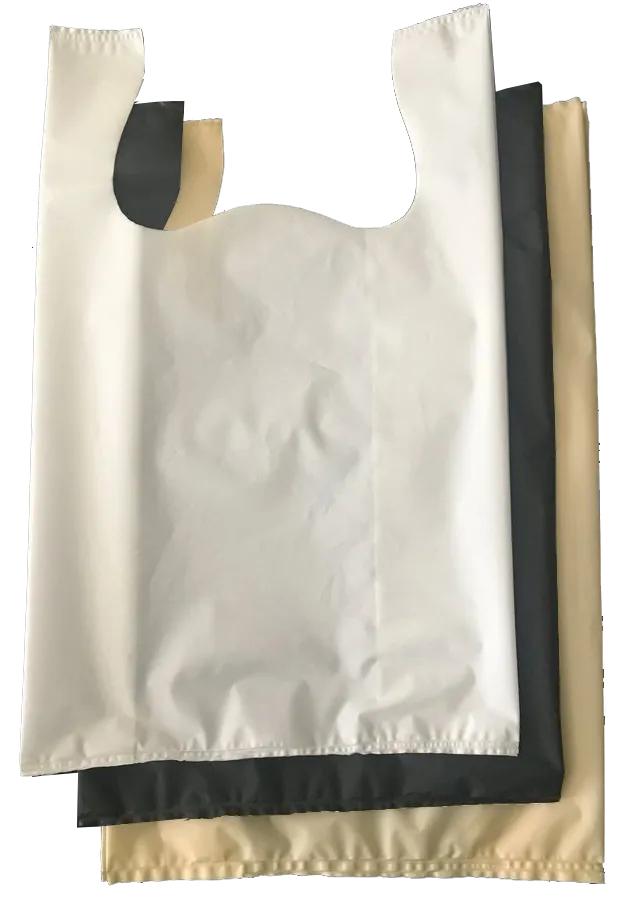 Silent Props Plastic Convenience Store Bag (White, Black Beige)