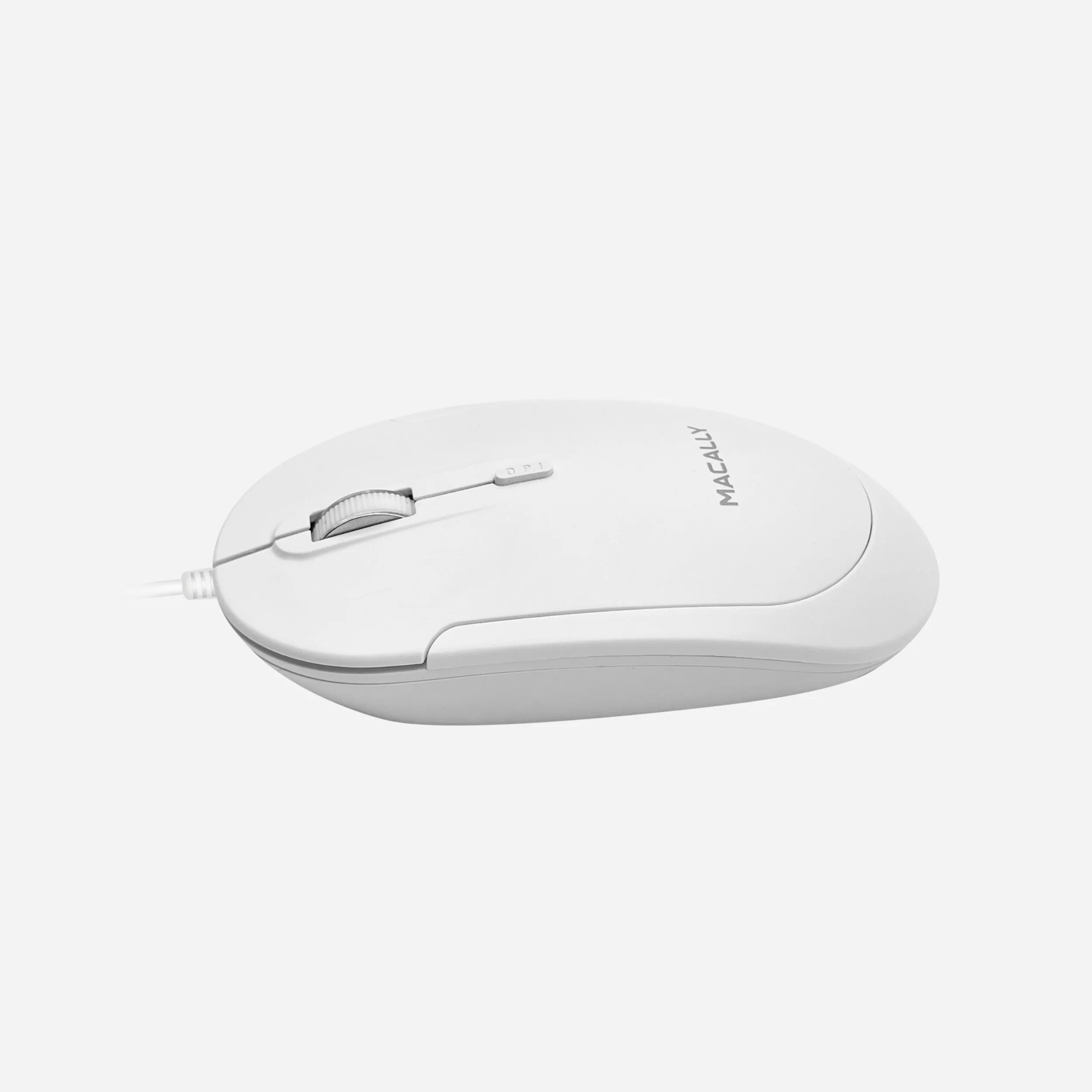 Silent USB C Mouse for Mac and PC (White)