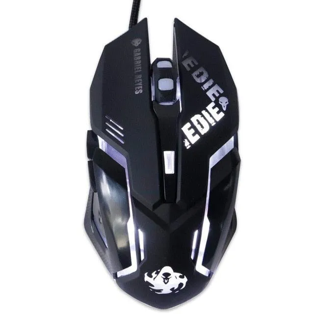 Silent Wired Computer Mouse LED Backlight