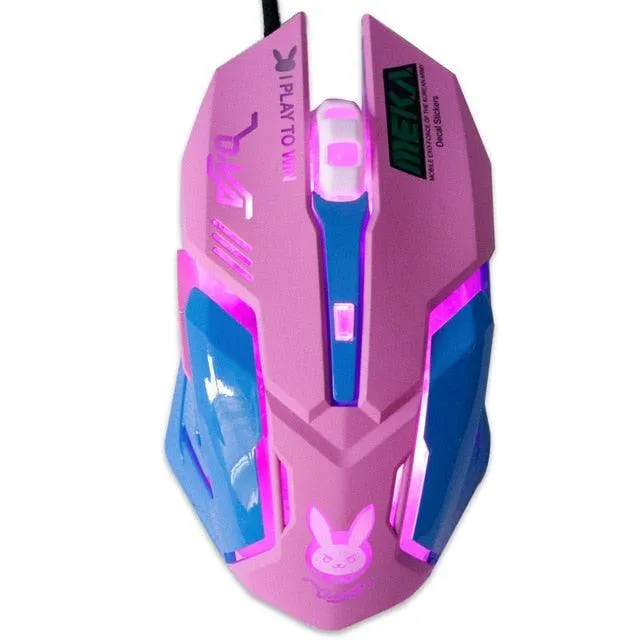 Silent Wired Computer Mouse LED Backlight