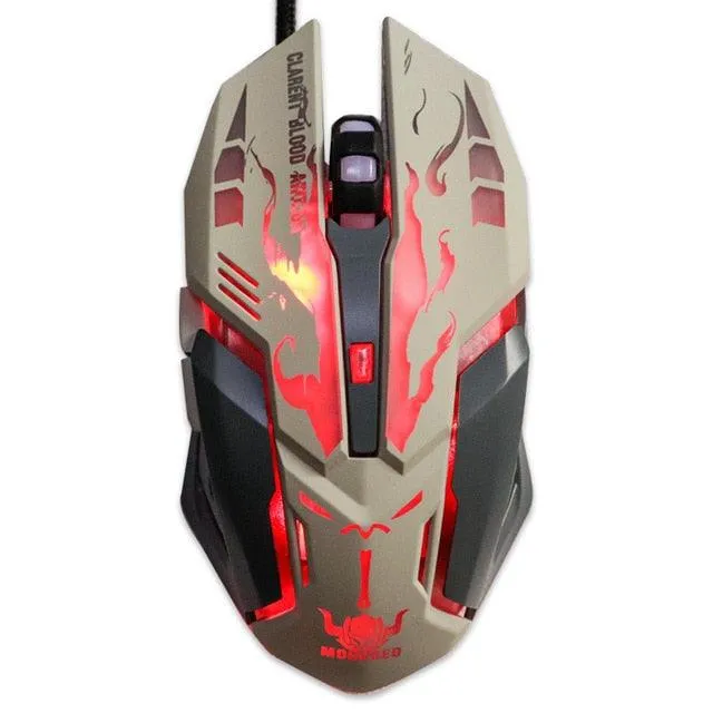 Silent Wired Computer Mouse LED Backlight