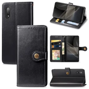 Sony Xperia ACE II Horizontal Flip Leather Case with Holder, Lanyard and Card Slots