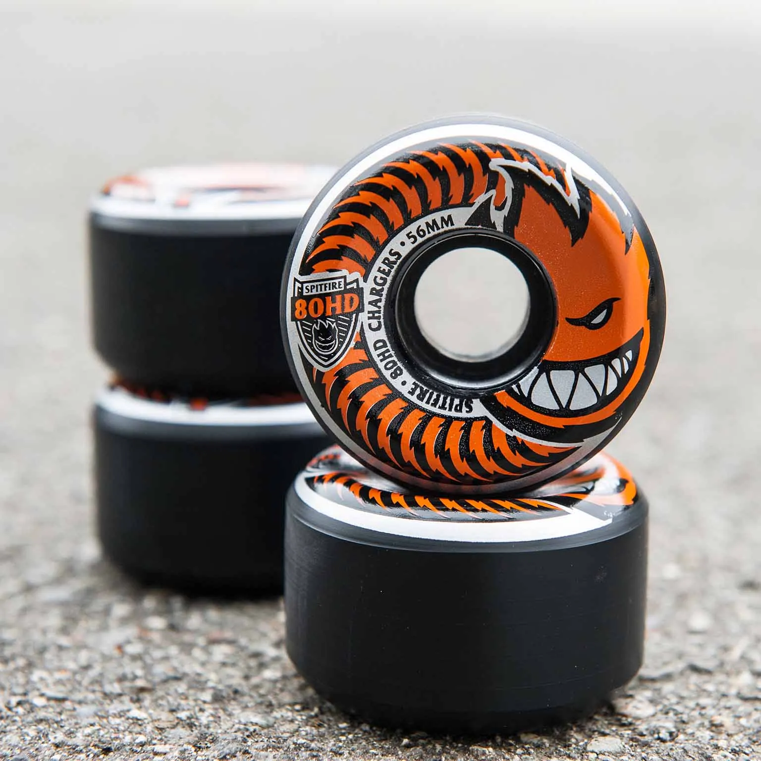 Spitfire - Chargers Conical Black 58MM 80HD Skateboard Wheels