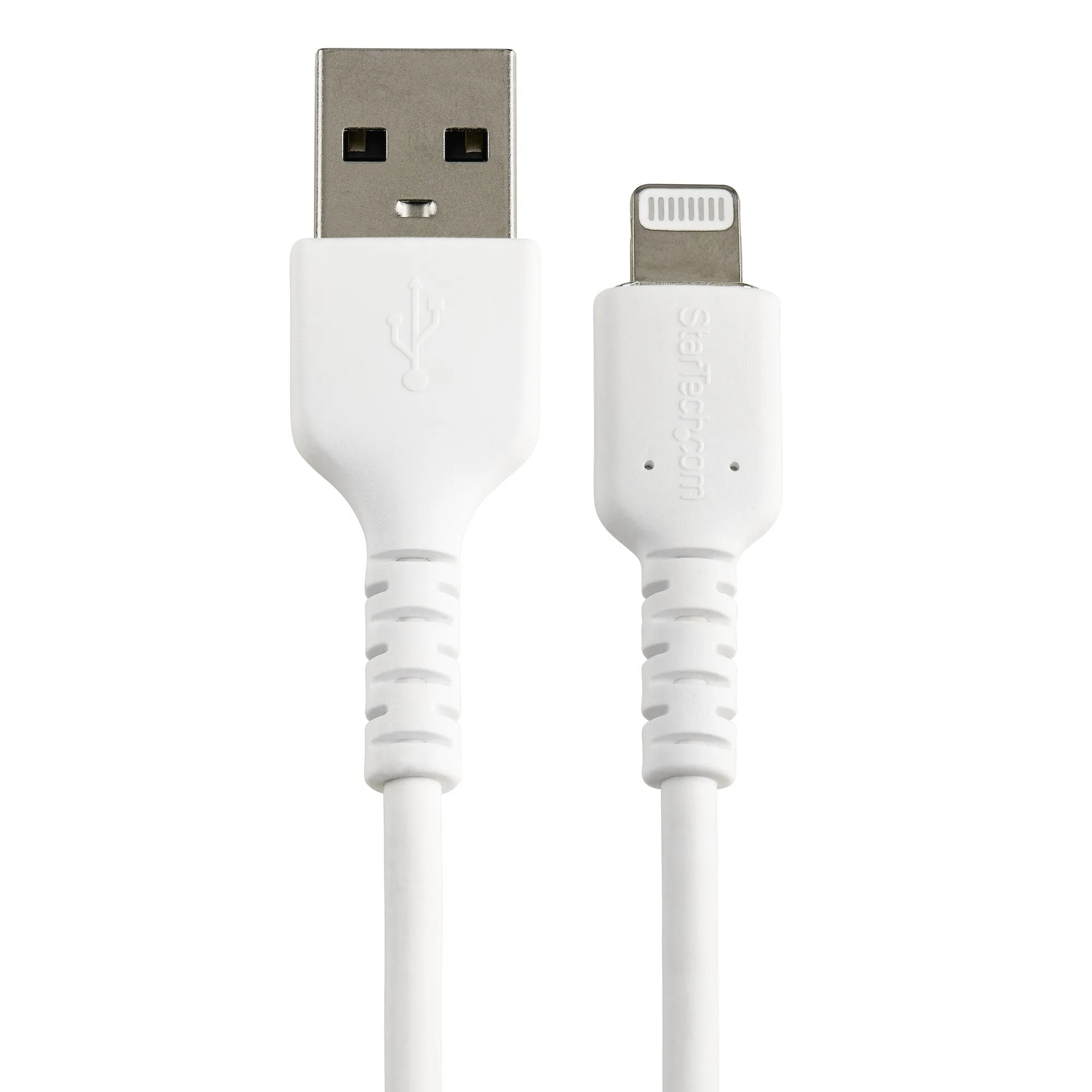 Startech.Com 12 In(30Cm) Durable White Usb-A To Lightning Cable, Heavy Duty Rugged Aramid Fiber Usb Type A To Lightning