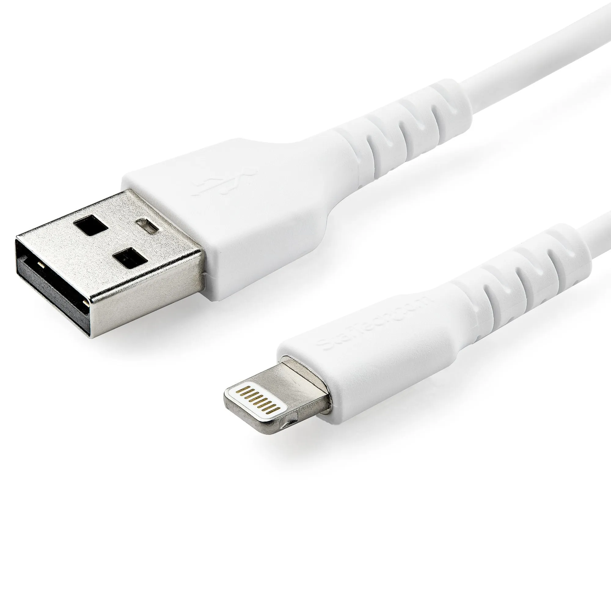 Startech.Com 6 Ft(2M) Durable White Usb-A To Lightning Cable, Heavy Duty Rugged Aramid Fiber Usb Type A To Lightning Cha