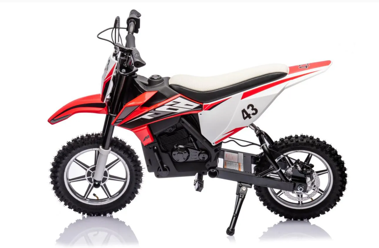 Super Cool 2025 Fast Off Road Electric 36V Kids Dirt Bike Upgraded 1 Seater 350W Motor | Up To 27 K/ph | Leather Seat | Rubber Tires