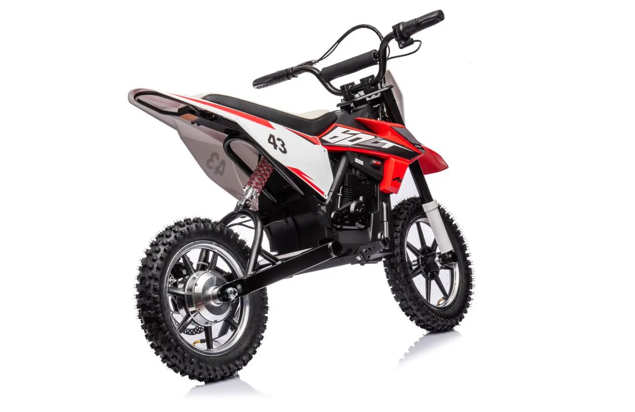 Super Cool 2025 Fast Off Road Electric 36V Kids Dirt Bike Upgraded 1 Seater 350W Motor | Up To 27 K/ph | Leather Seat | Rubber Tires