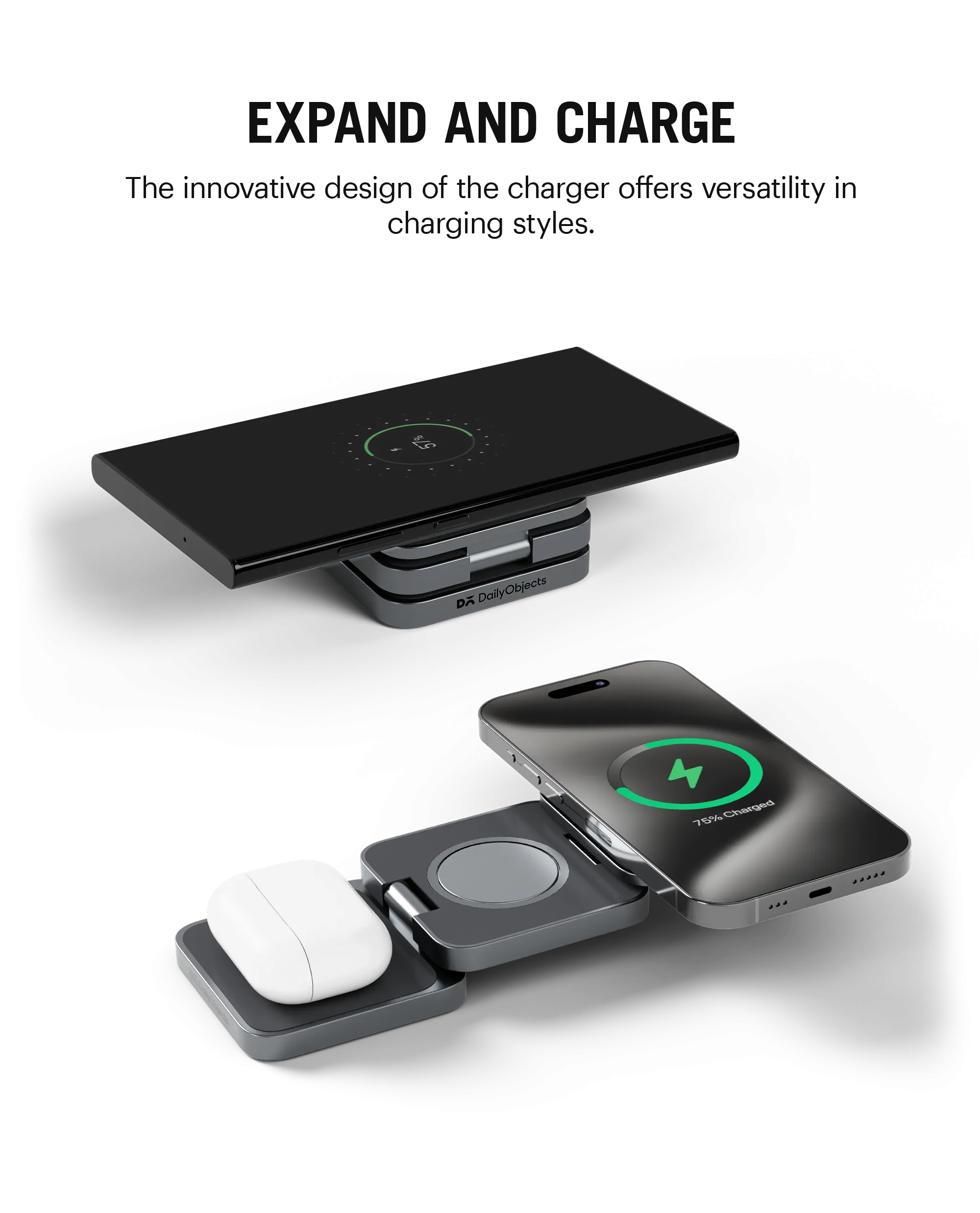 SURGE™ Max Foldaway 3-In-1 Magnetic MagSafe Wireless Charger