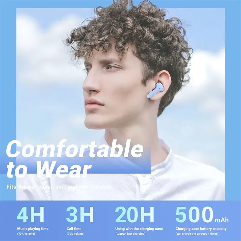 T6 TWS Wireless Headphones HiFi Bluetooth 5.0