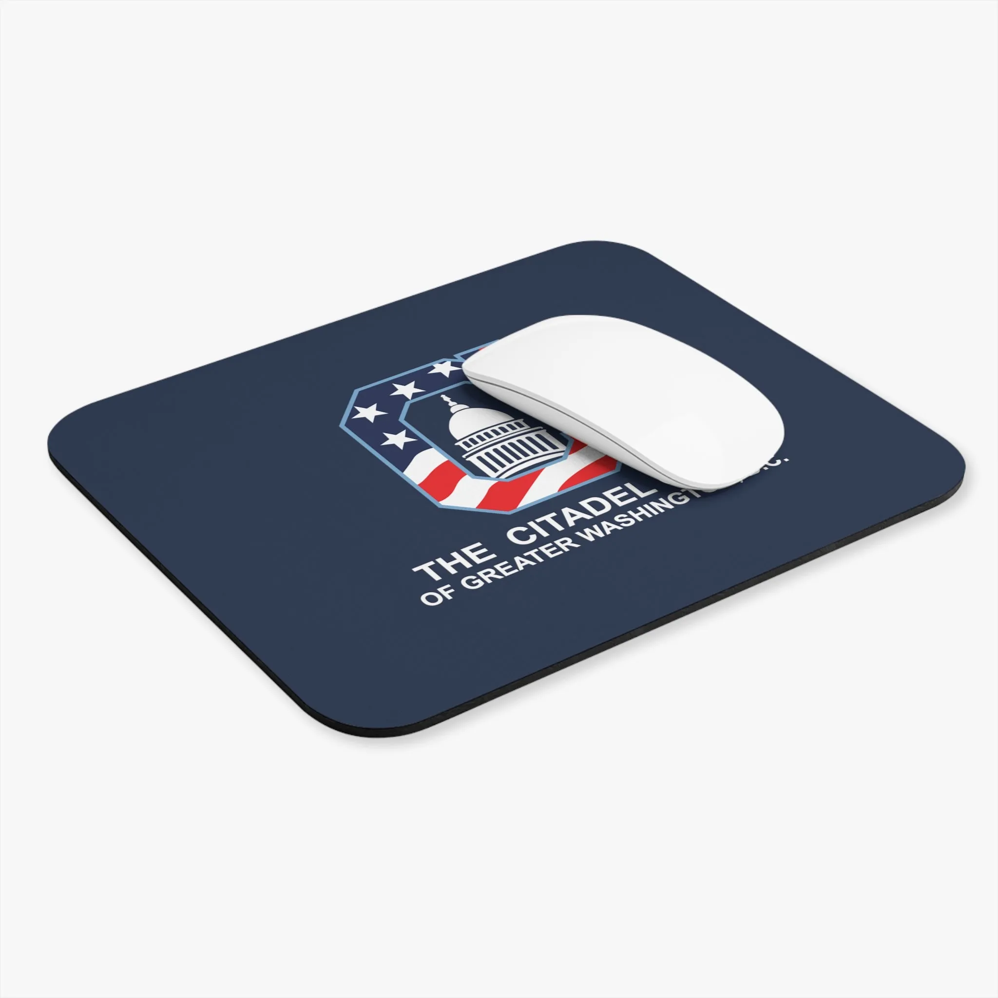 The Citadel, Alumni Club, Washington D.C. Club Logo, Navy Blue Mouse Pad (Rectangle)