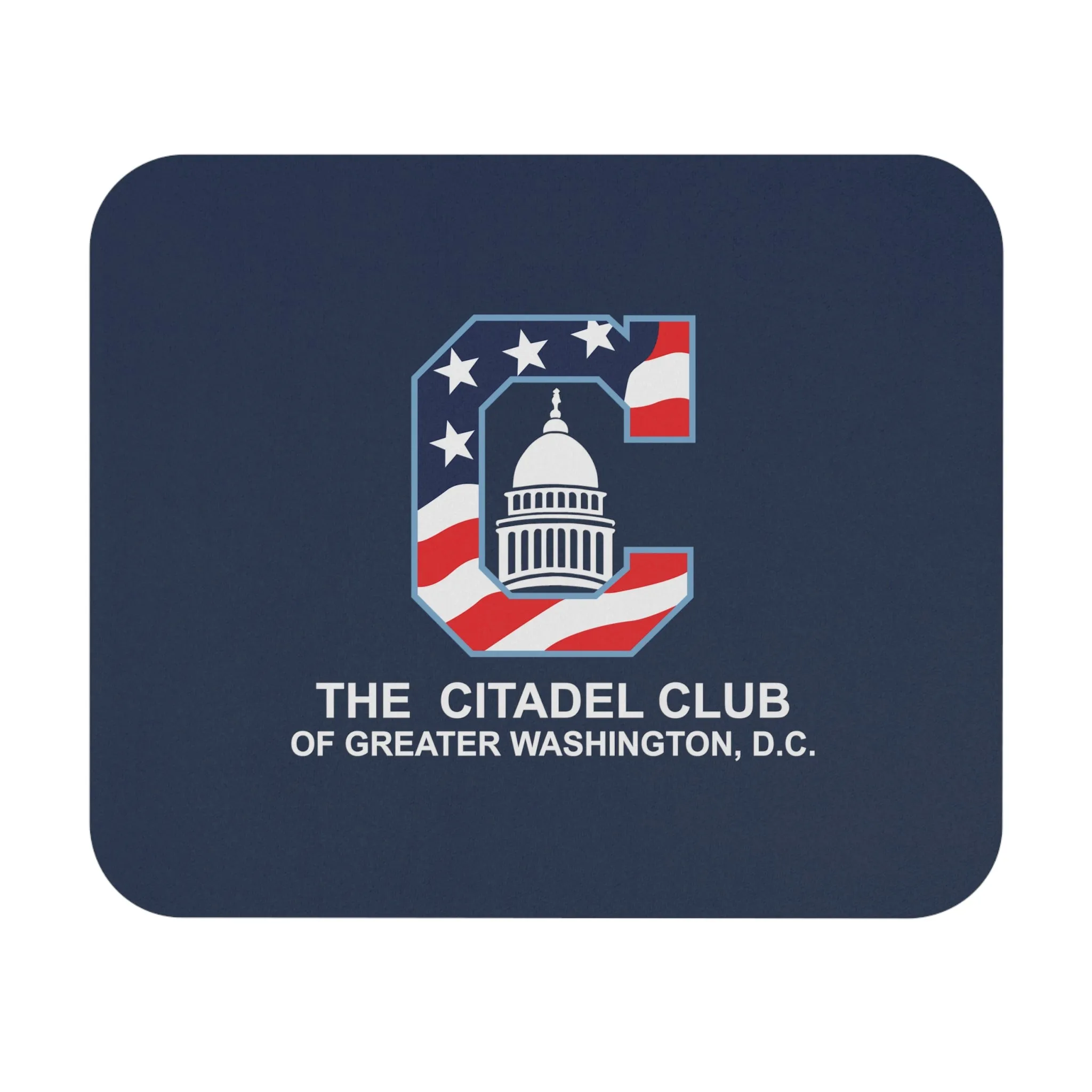 The Citadel, Alumni Club, Washington D.C. Club Logo, Navy Blue Mouse Pad (Rectangle)