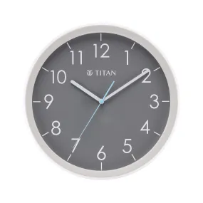 Titan Plastic Contemporary Silent Sweep Technology, 32.5 X32.5 Cm (Medium), Analog, Grey