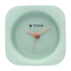 Titan Resin Contemporary Blue Table Clock - Analog, 12 Cm, 3.81 Cm