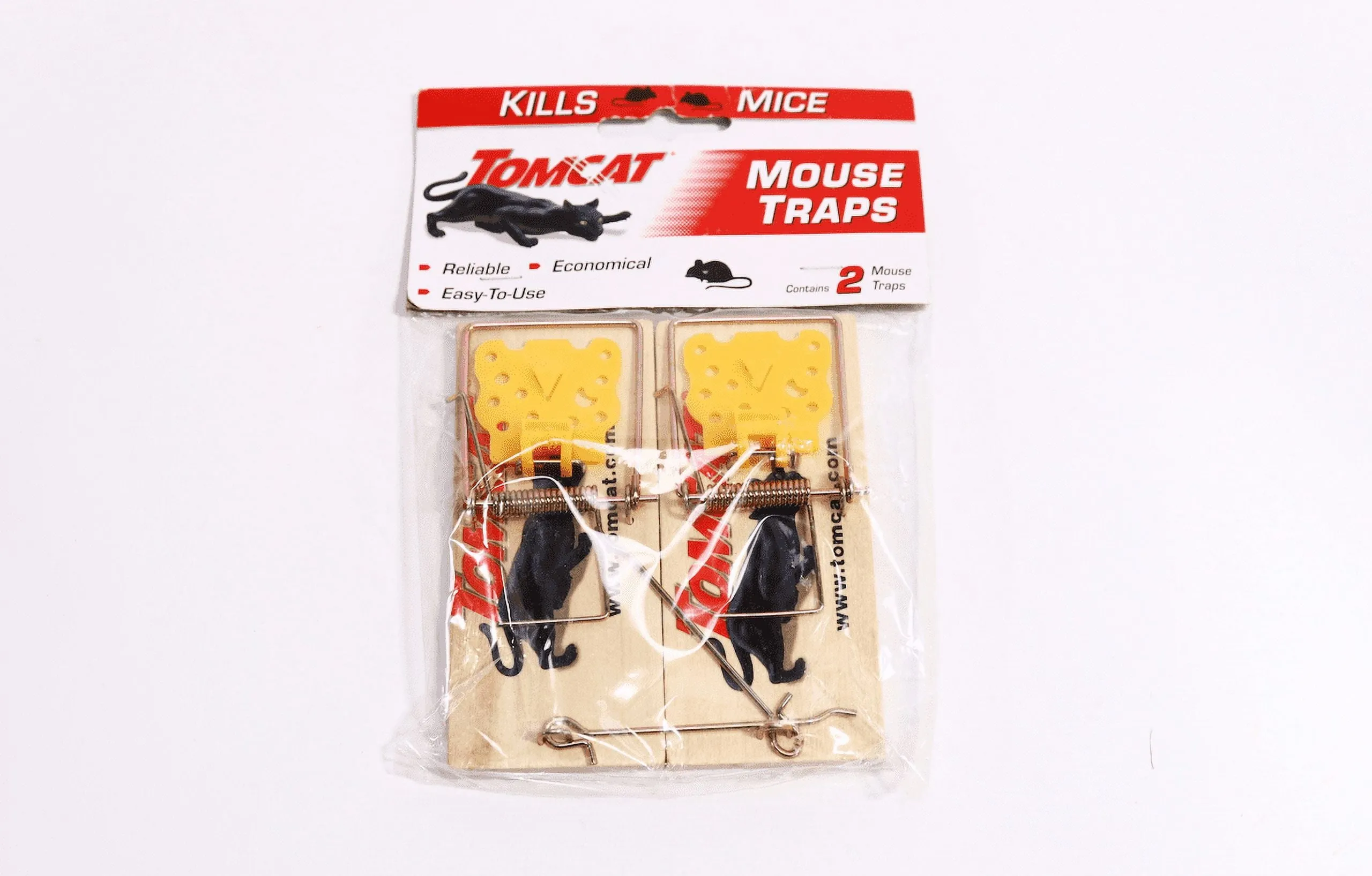 Tomcat Mouse Traps (Wooden), Inexpensive, Effective Way to Catch Mice in the Home, 2 Traps