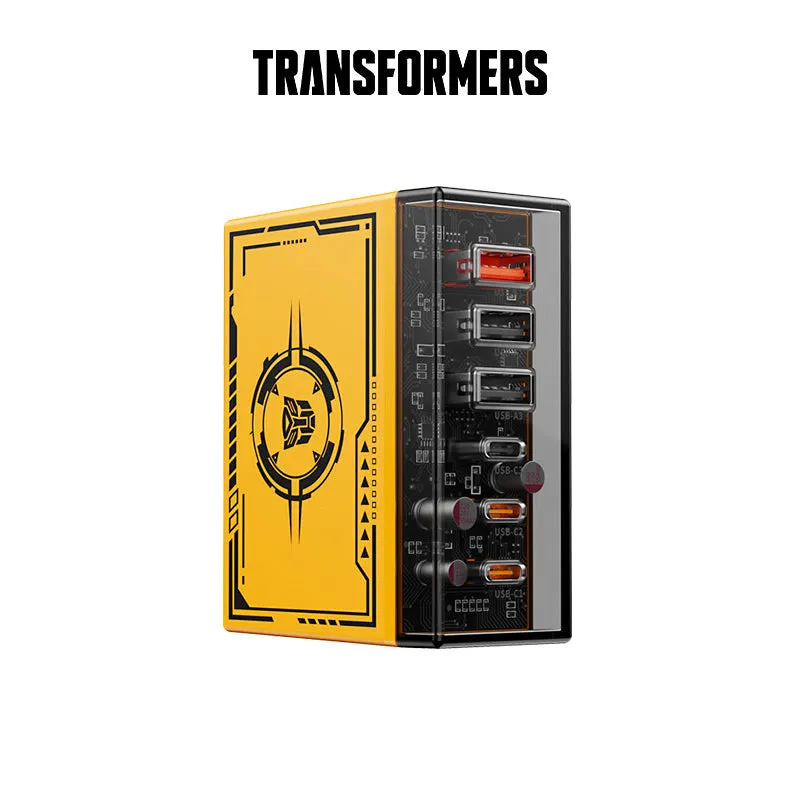 Transformers GaN PD 65W High Power 3*Type-C   3*USB-A 6-Port Fast Charger