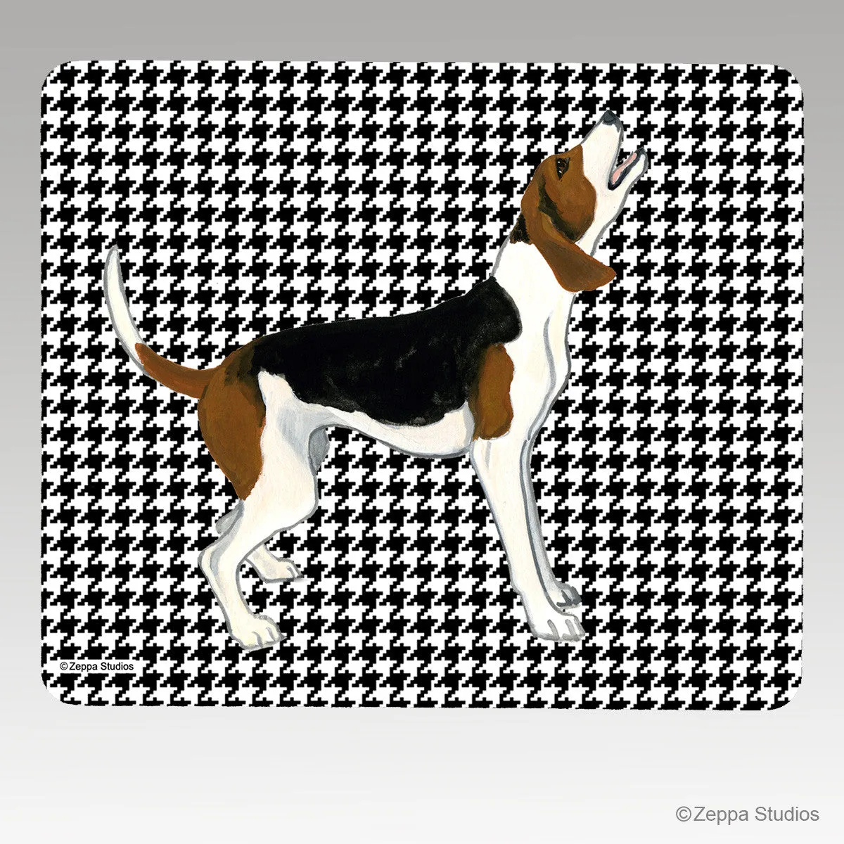 Treeing Walker Coonhound Houndstooth Mouse Pad