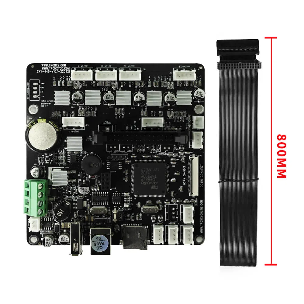 Tronxy Silent Mother Board Mainboard with Wire Cable for 2E Series Dual Extruder 3D Printing