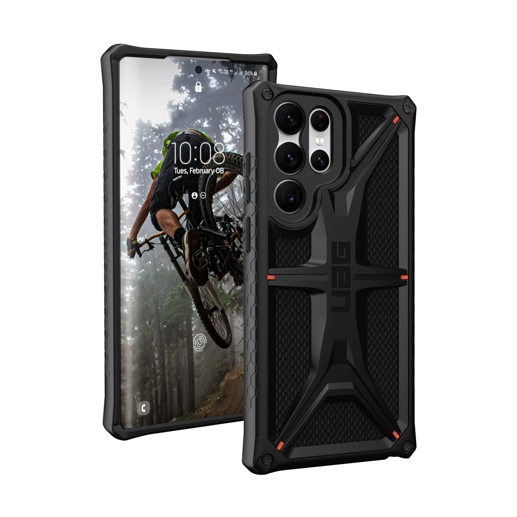 UAG Monarch for Samsung Galaxy S22 Ultra - Kevlar Black (Barcode: 810070368777 )