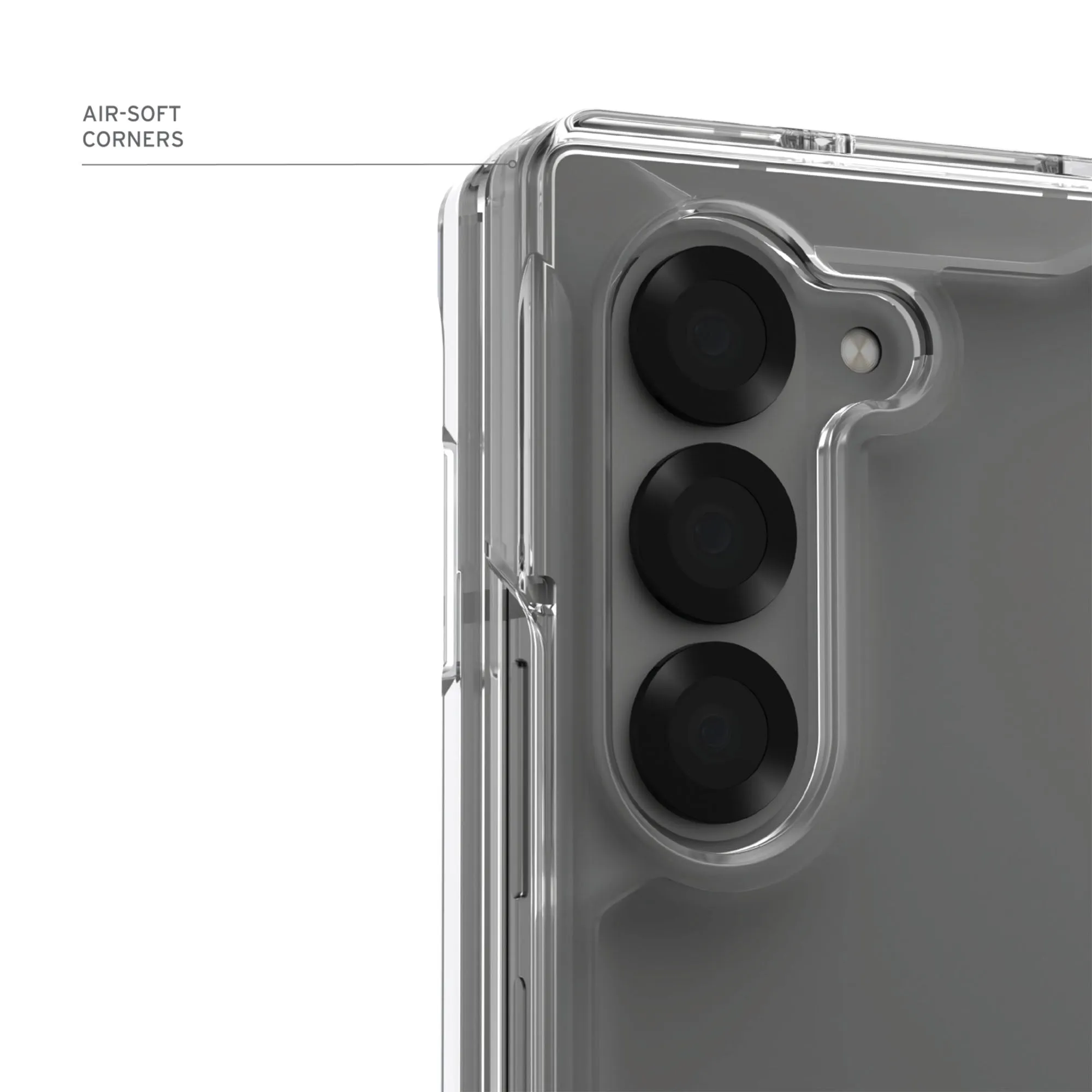 UAG Plyo for Samsung Galaxy Z Fold 6 - Impact Drop Protection and Open Hinge Design - Ice