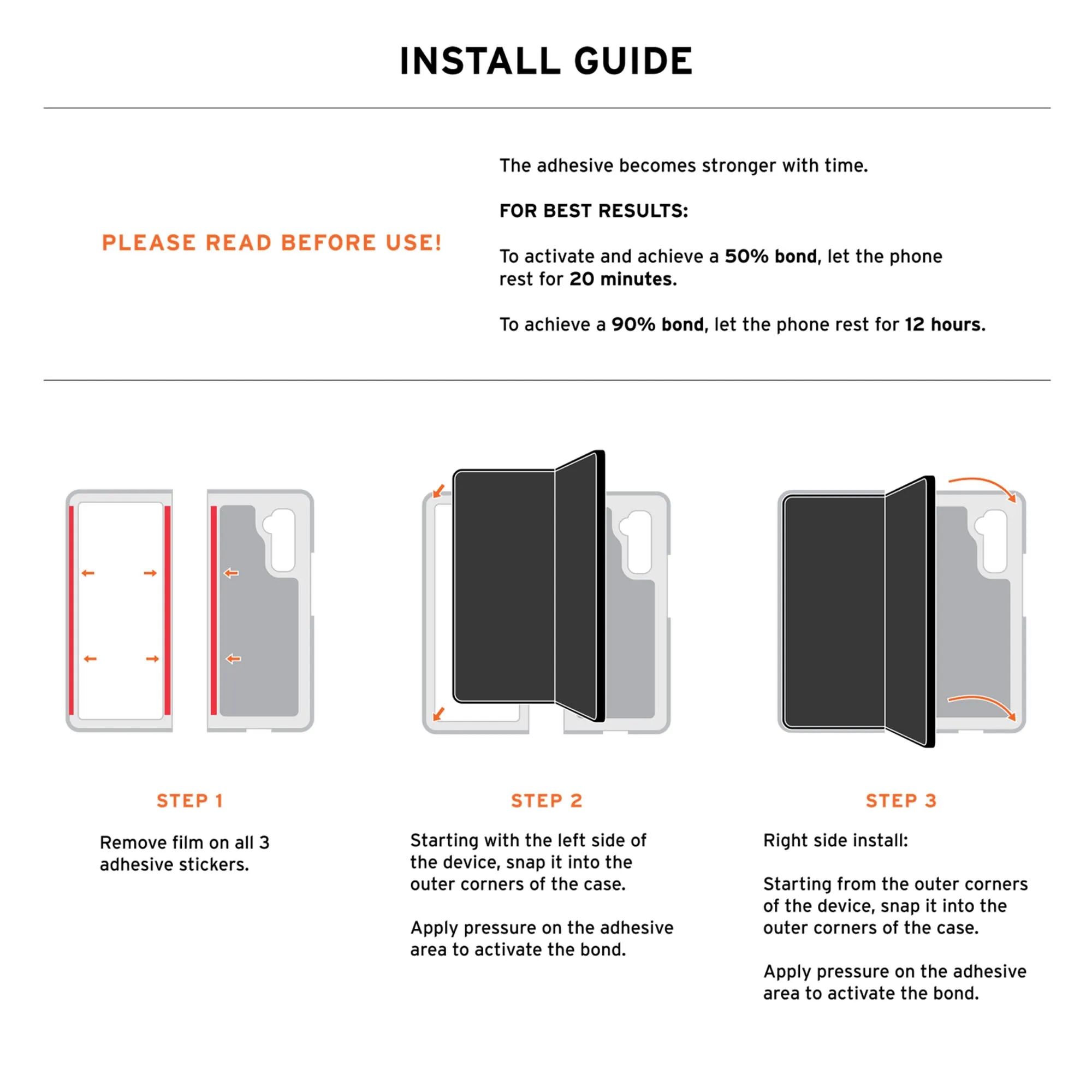 UAG Plyo for Samsung Galaxy Z Fold 6 - Impact Drop Protection and Open Hinge Design - Ice