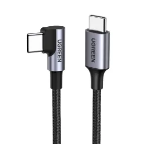 UGREEN 60W PD Type C to Angled USB C Fast Charging Cable for Smartphones and Tablets (Available in 0.5M, 1M, 2M) | 5012