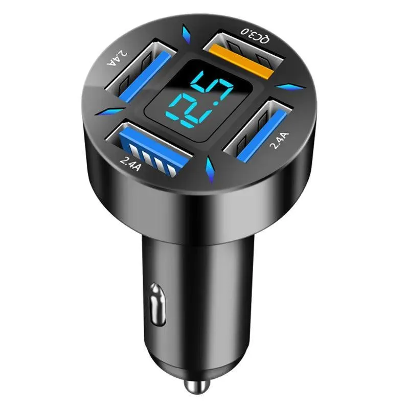 Ultimate Fast Charging Car Charger with 4 USB Ports - On-the-Go Solution