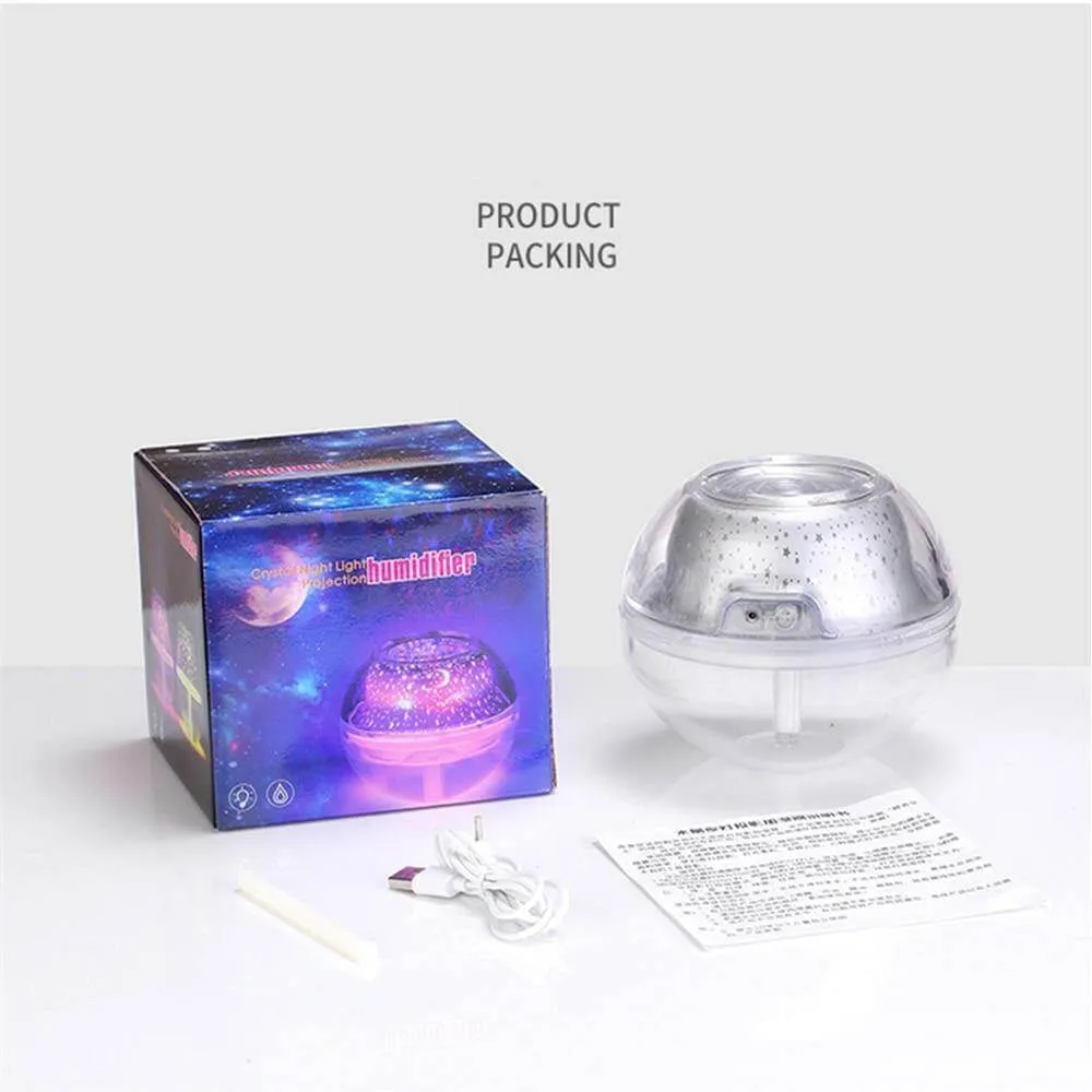 Ultrasonic Colorful Aromatherapy Air Humidifier Diffuser Sky Lamp