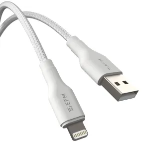 USB-A to Lightning Braided 2M Cable