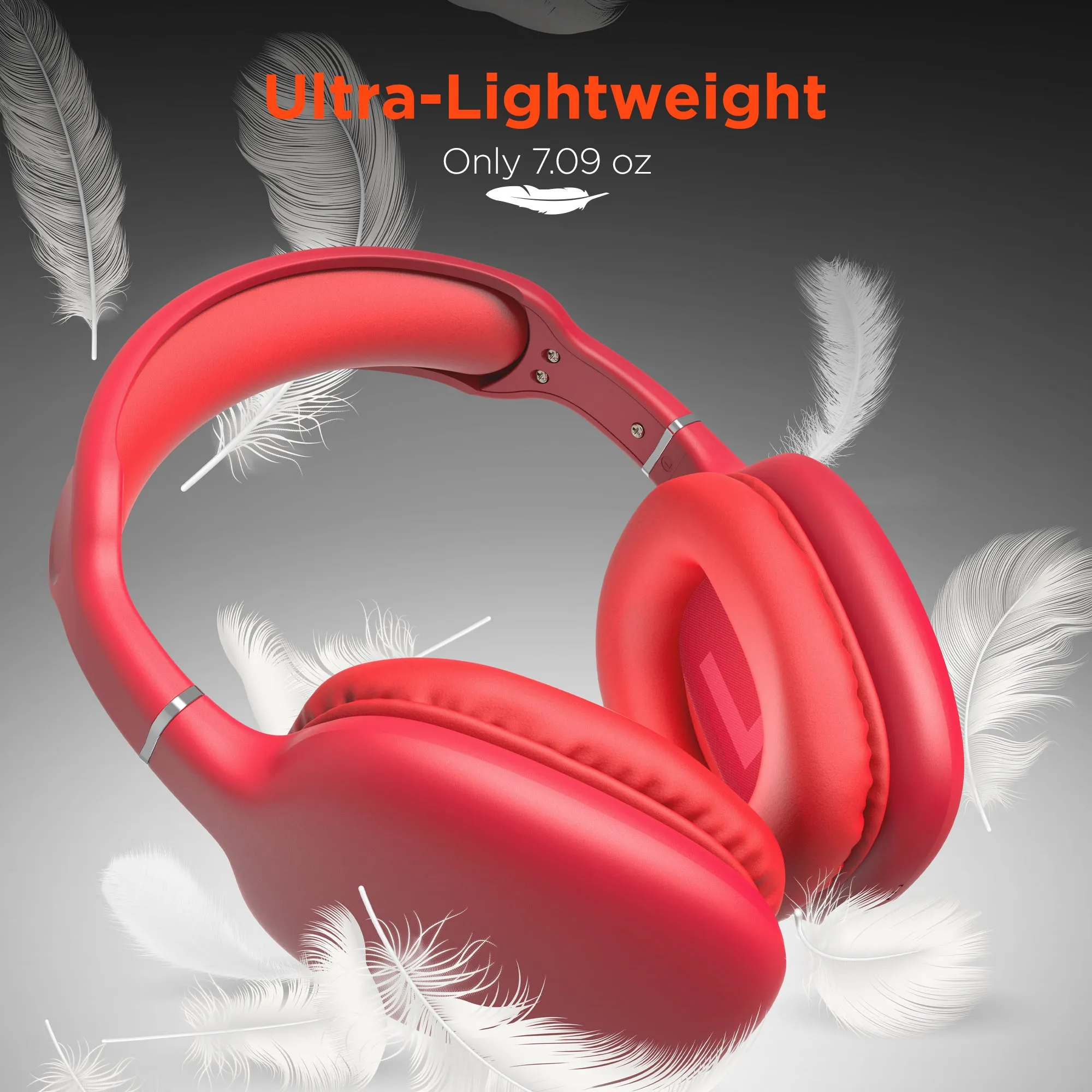 VIBE Wireless Headphones Red