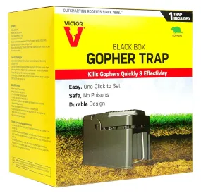 Victor 0626 Black Box Gopher Trap :EA: QUANTITY: 1