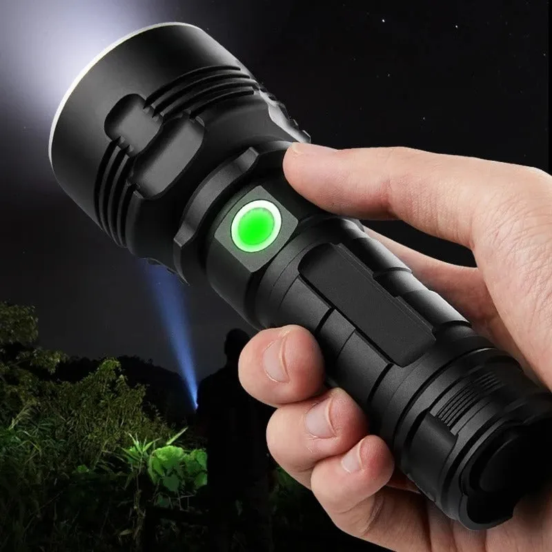 Vintage Super Bright Rechargeable Tactical LED Flashlight