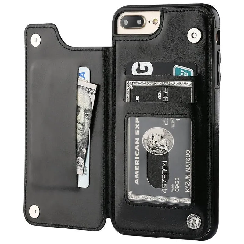 Vistor Leather Flip Wallet Case For iPhone 11, 12, & 13 Series