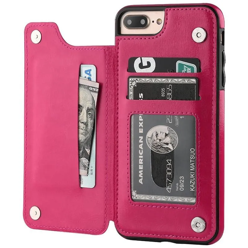 Vistor Leather Flip Wallet Case For iPhone 11, 12, & 13 Series